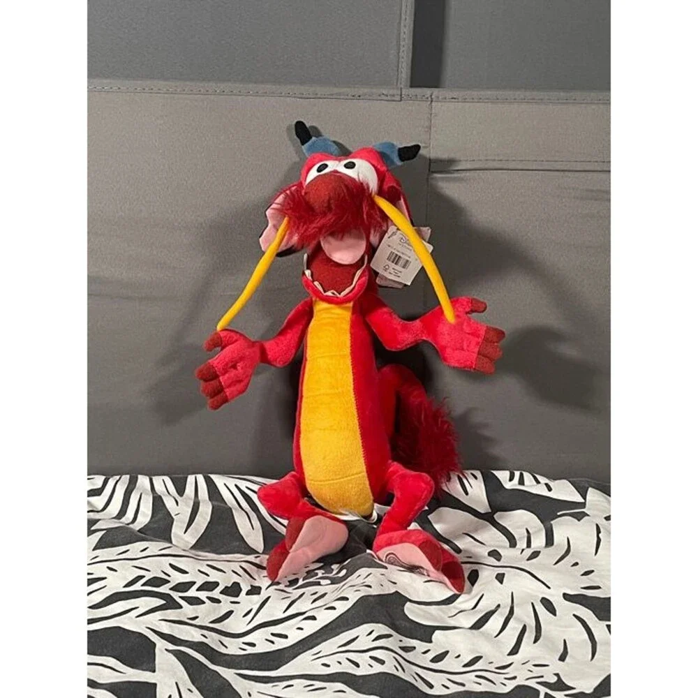 Disney Store Mulan Mushu Plush Figure Stuffed Animal Toy Eddie Murphy Dragon NWT
